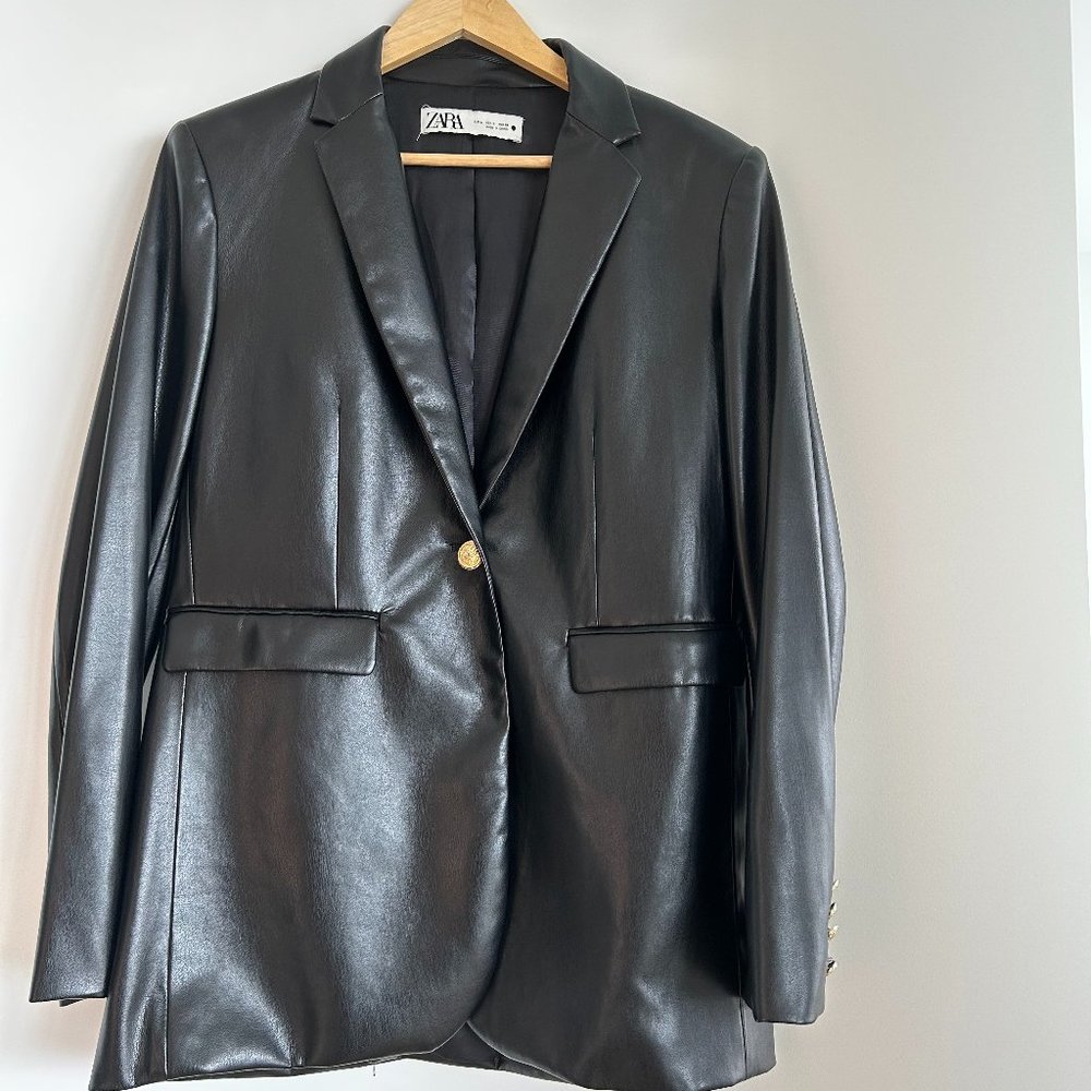 Leather Zara Blazer